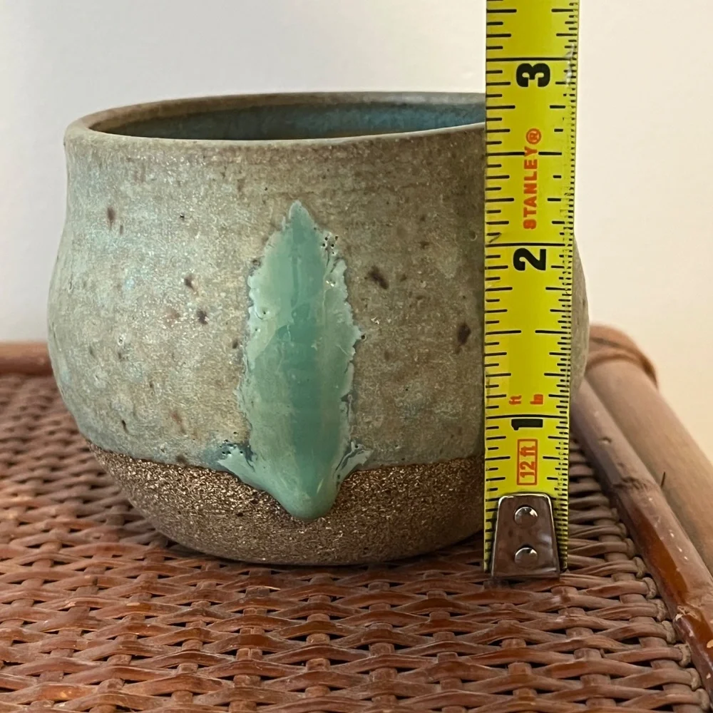 HANDMADE STUDIO CERAMIC POTTERY SMALL CATCHALL TRINKET BOWL PLANT POT